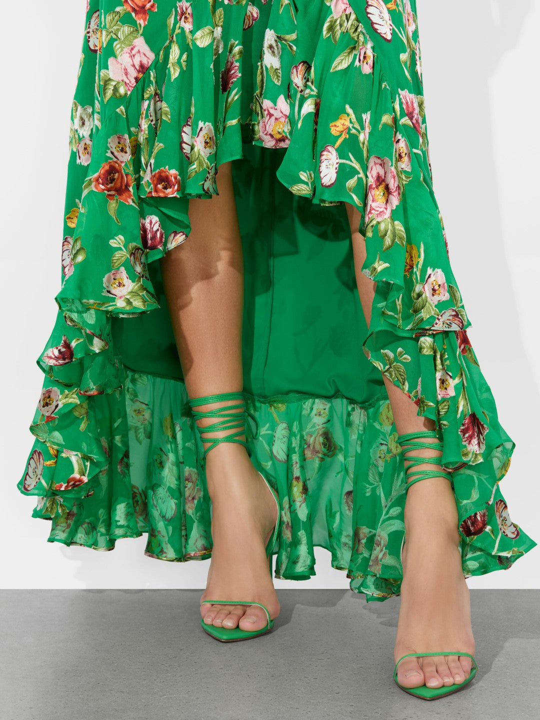 Soraya High Low Skirt In Hamptons Floral - Alice + Olivia Women