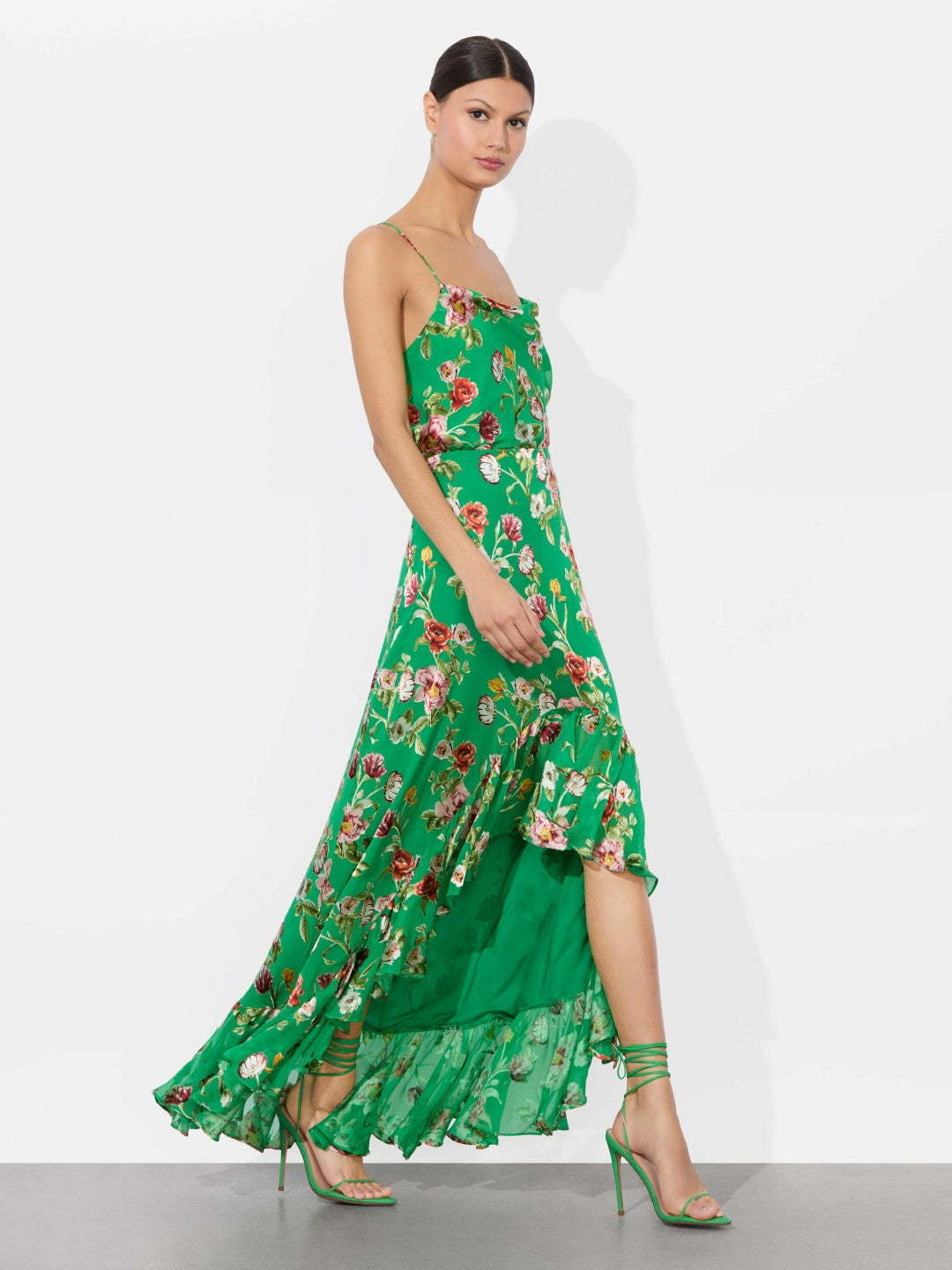 Soraya High Low Skirt In Hamptons Floral - Alice + Olivia Women