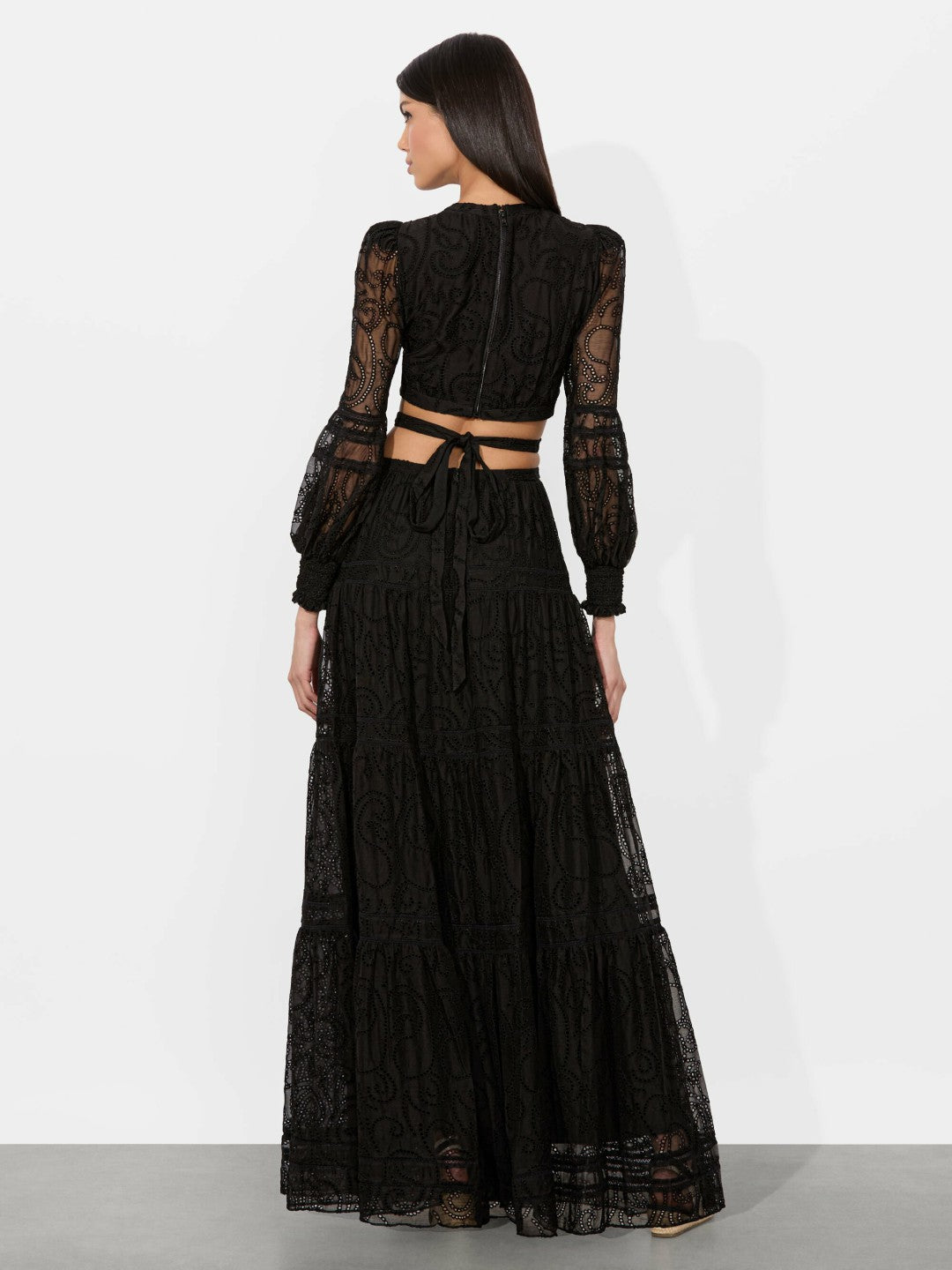 Patrica Tiered Dress In Black - Alice + Olivia Women