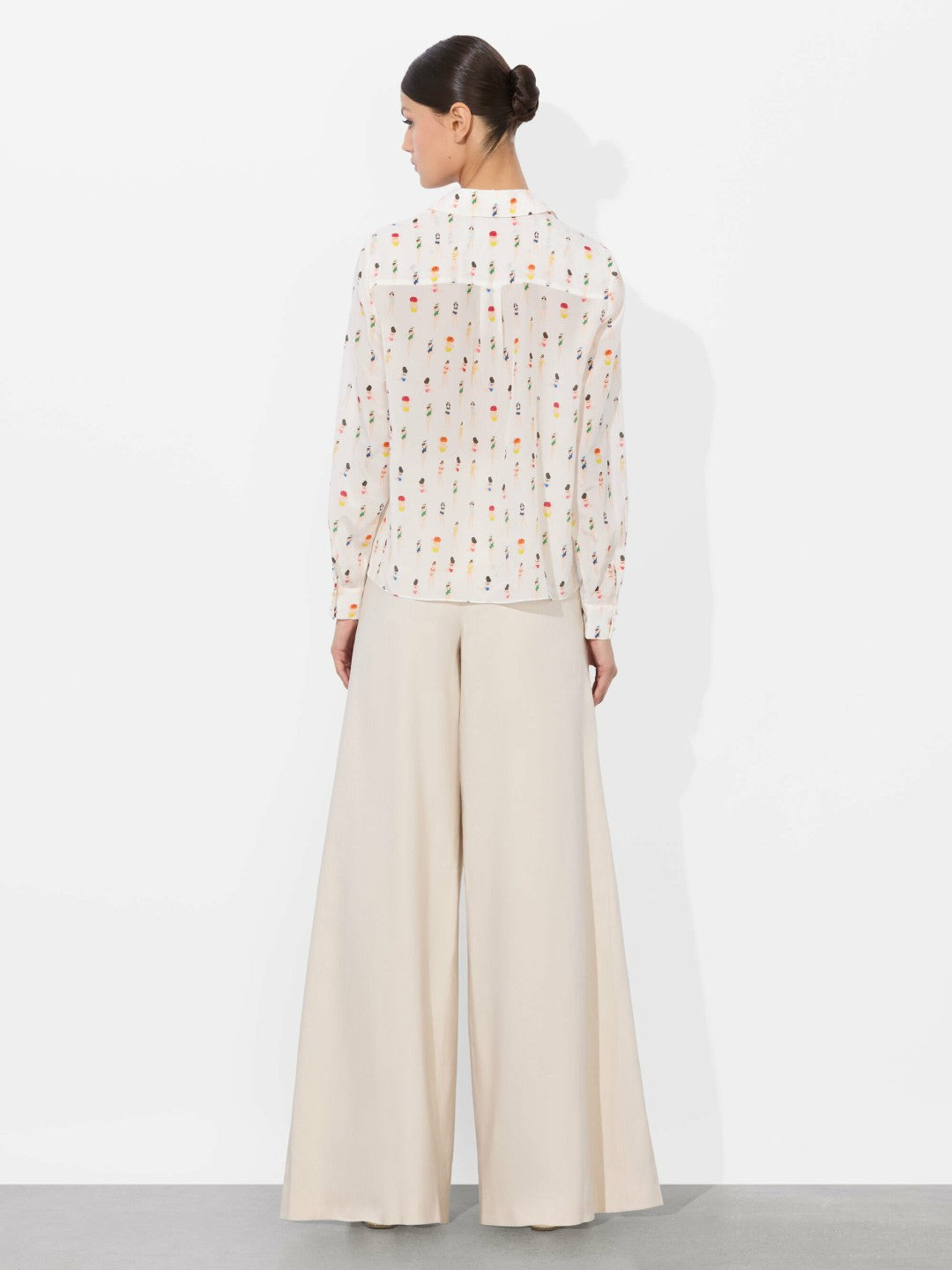 Eloise Button Down Blouse In Beach Club - Alice + Olivia Women