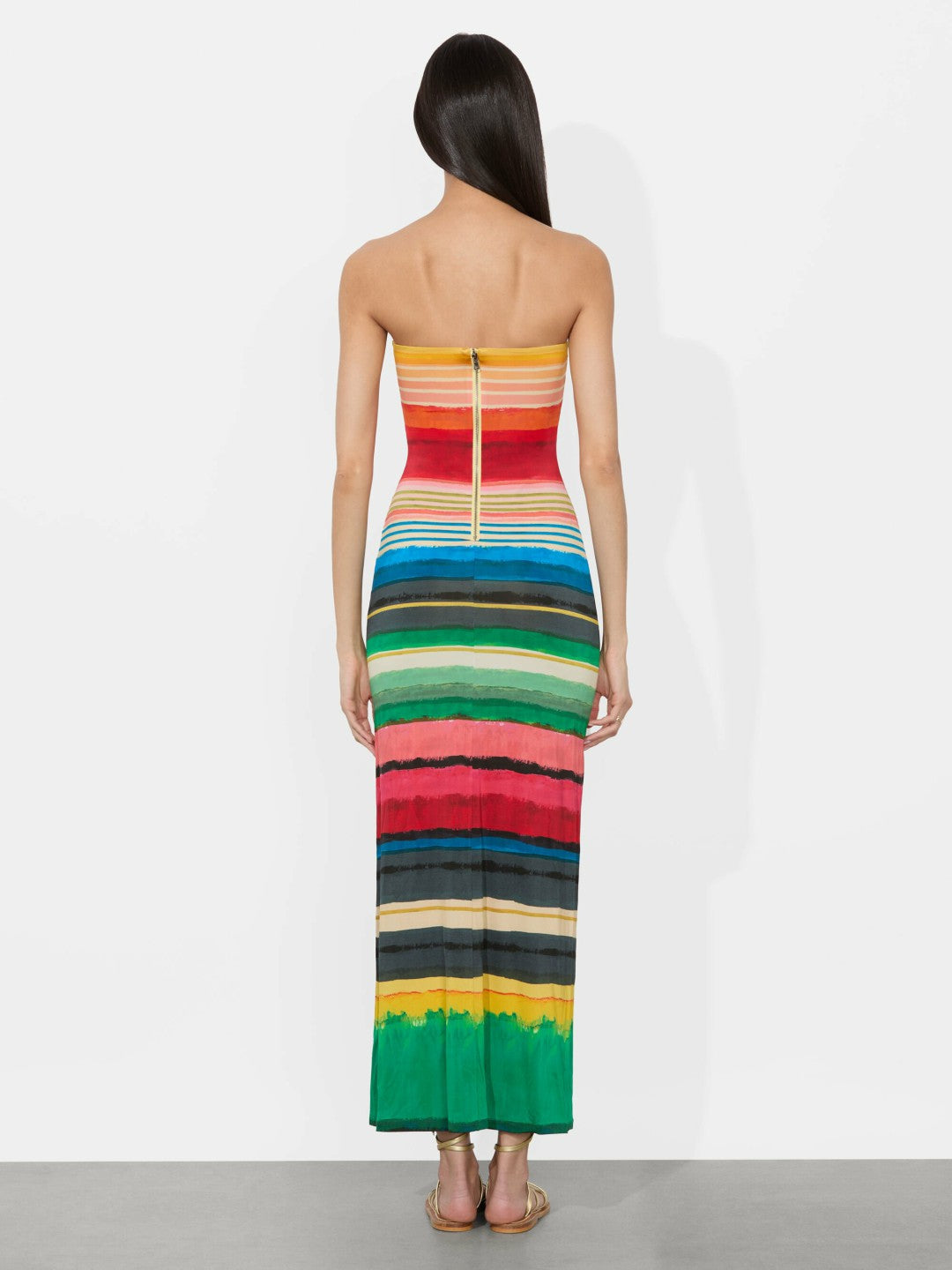 Delora Strapless Maxi Dress In Rainbow Reef - Alice + Olivia Women