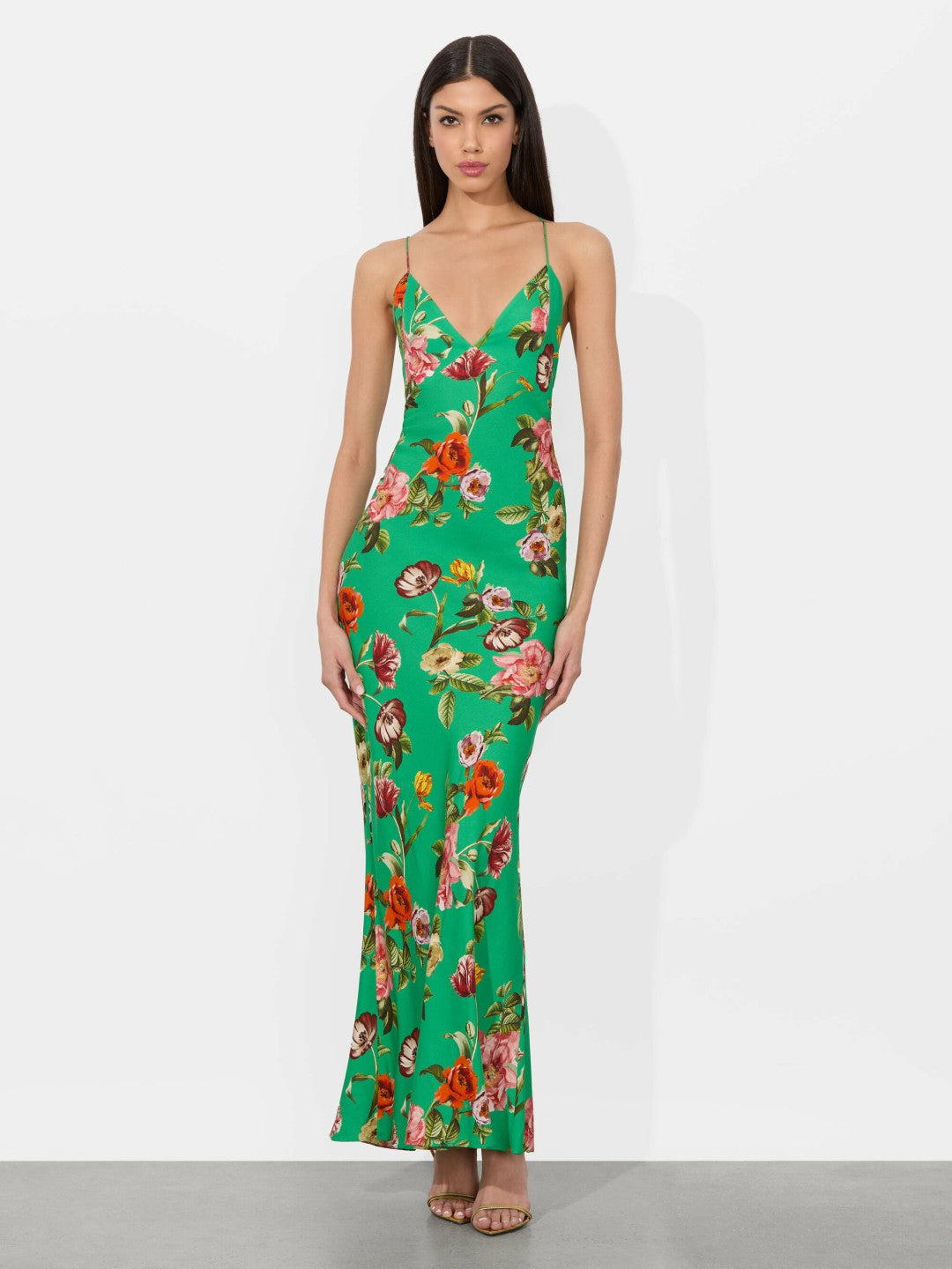 Loma Maxi Slip Dress In Hamptons Floral - Alice + Olivia Women
