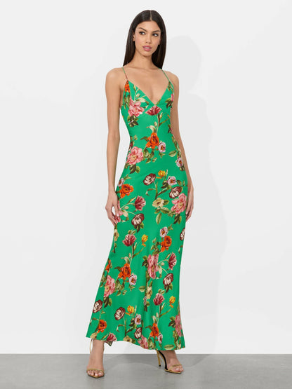 Loma Maxi Slip Dress In Hamptons Floral - Alice + Olivia Women