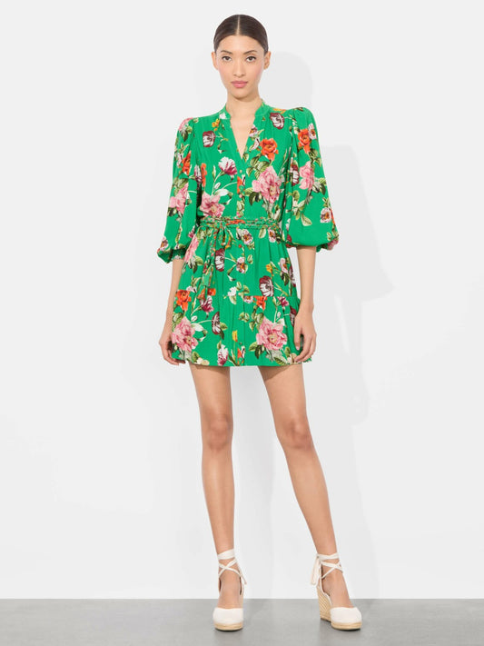 Antonette Mini Dress In Hamptons Floral Large - Alice + Olivia Women