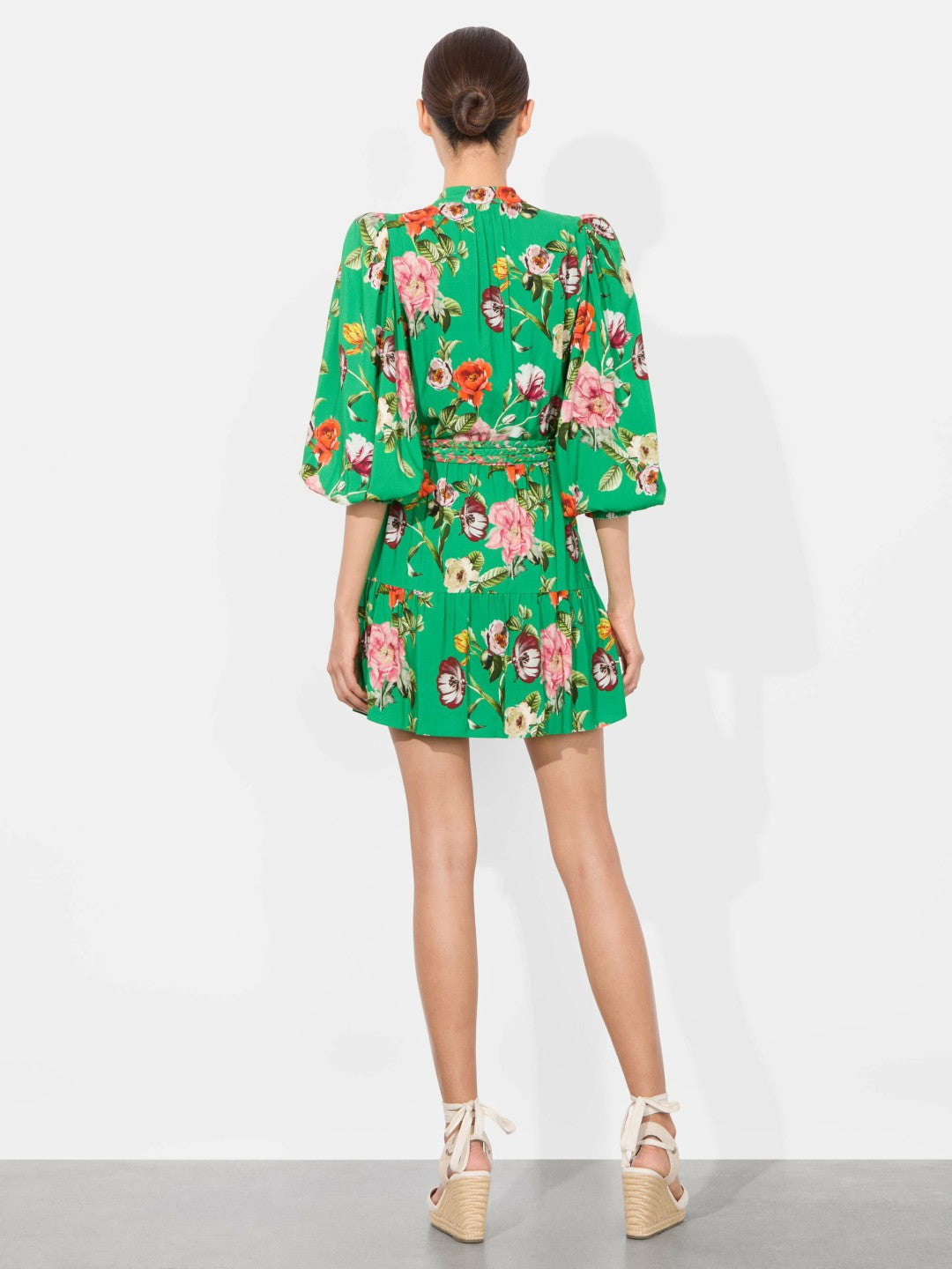 Antonette Mini Dress In Hamptons Floral Large - Alice + Olivia Women