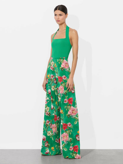 Athena Wide Leg Pant In Hamptons Floral - Alice + Olivia Women