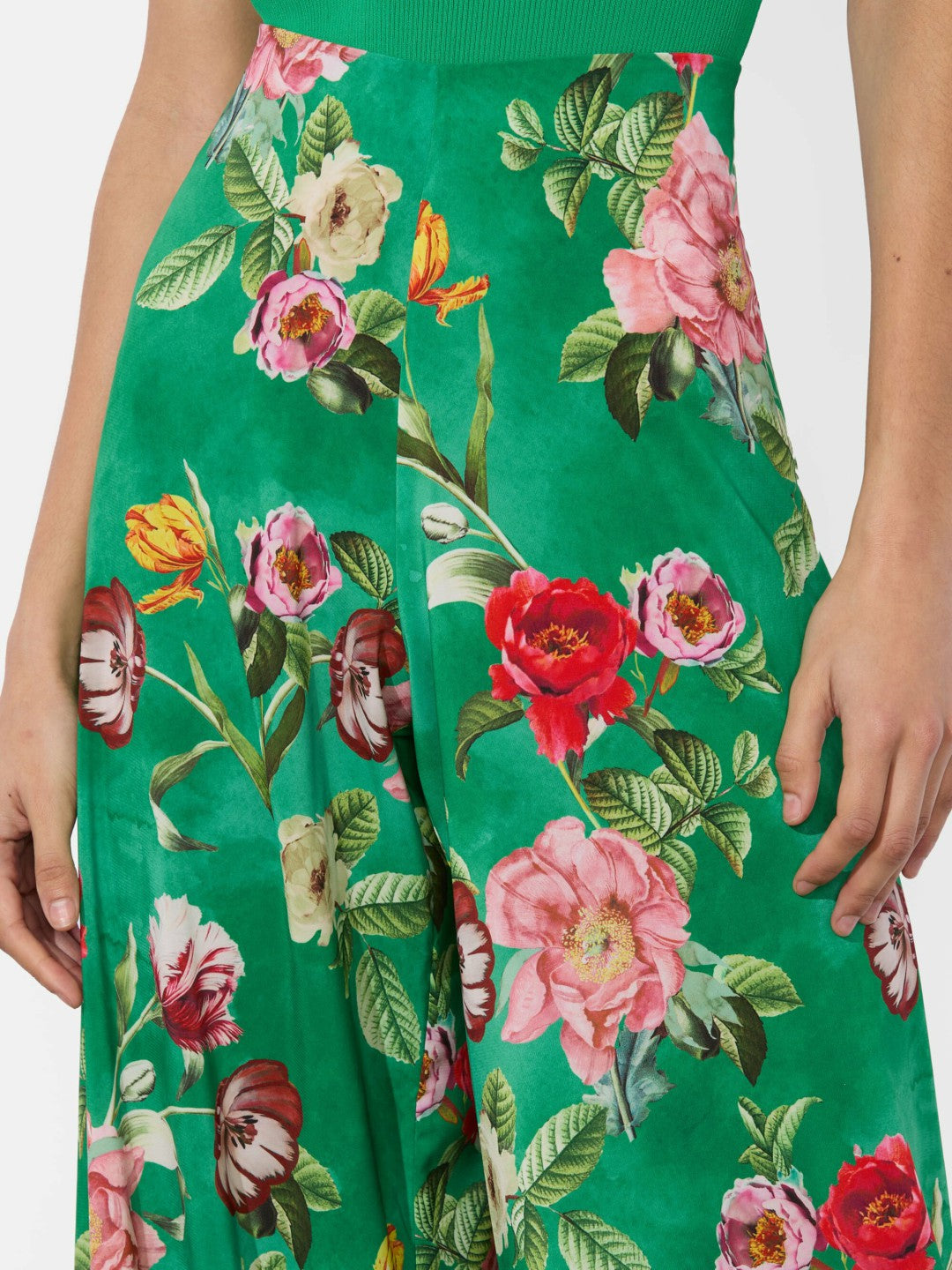 Athena Wide Leg Pant In Hamptons Floral - Alice + Olivia Women