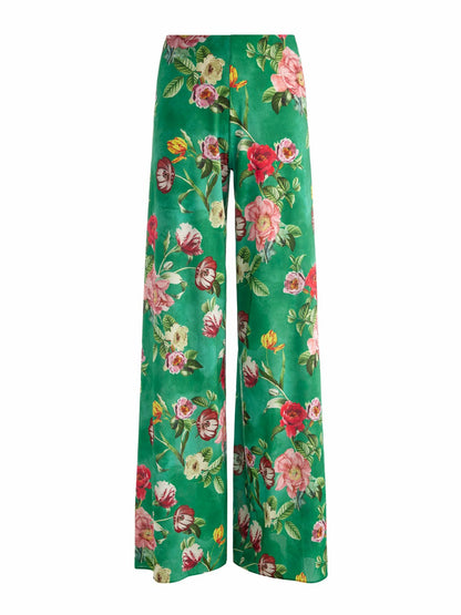 Athena Wide Leg Pant In Hamptons Floral - Alice + Olivia Women