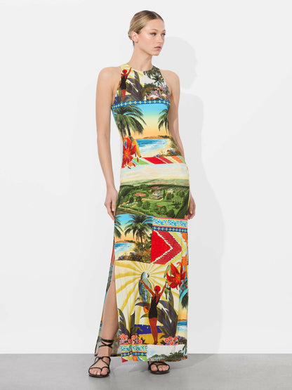 Pania Maxi Dress In Island Dreams - Alice + Olivia Women