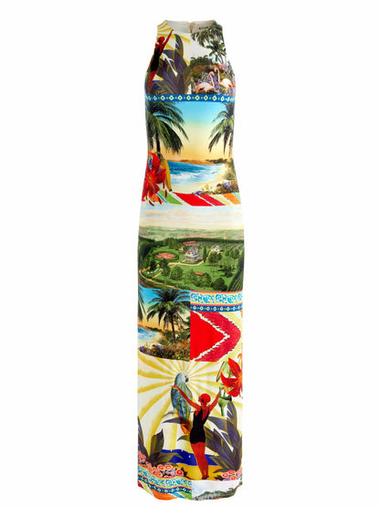 Pania Maxi Dress In Island Dreams - Alice + Olivia Women
