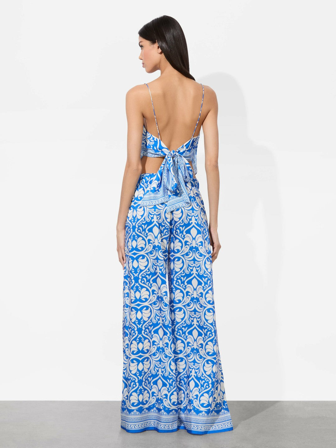 Yuri Scarf Top In Soiree True Blue - Alice + Olivia Women