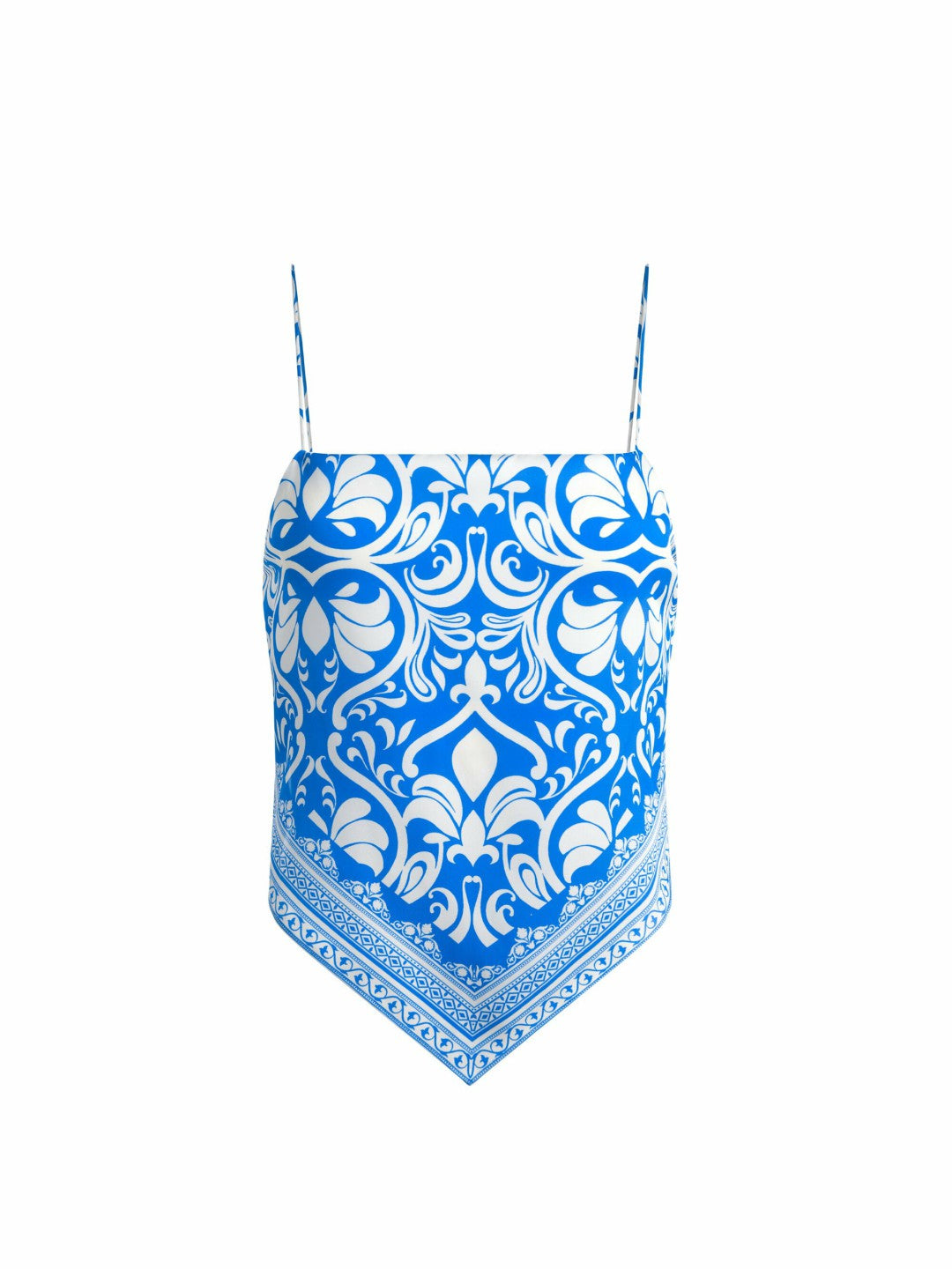Yuri Scarf Top In Soiree True Blue - Alice + Olivia Women