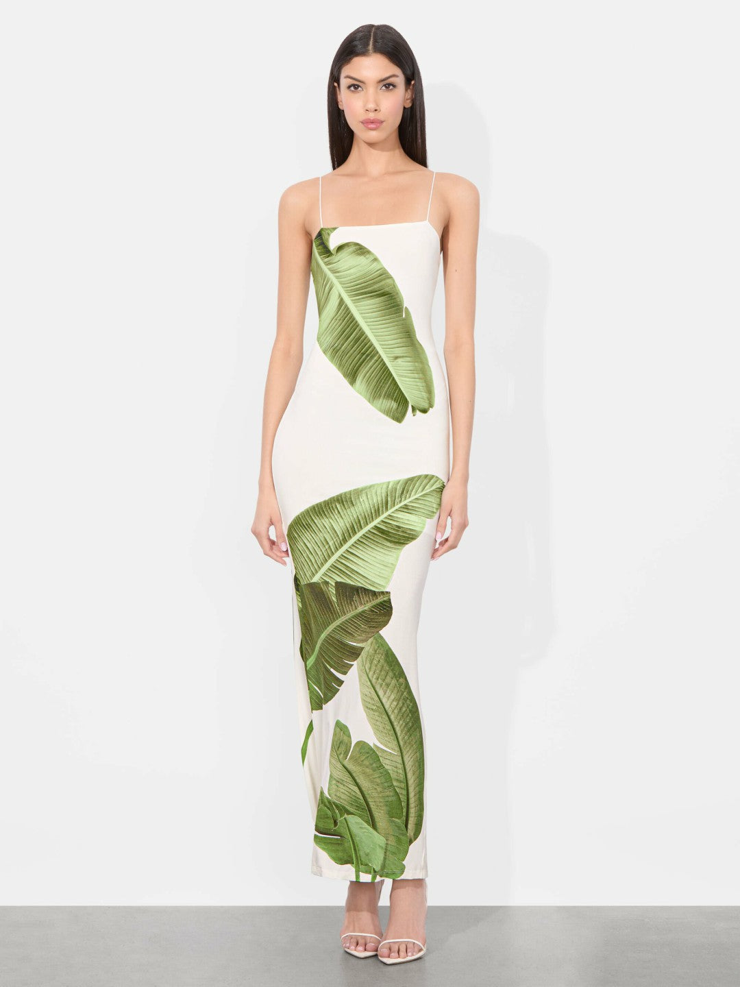 Fifi Maxi Dress In Jungle Palm Off White - Alice + Olivia Women