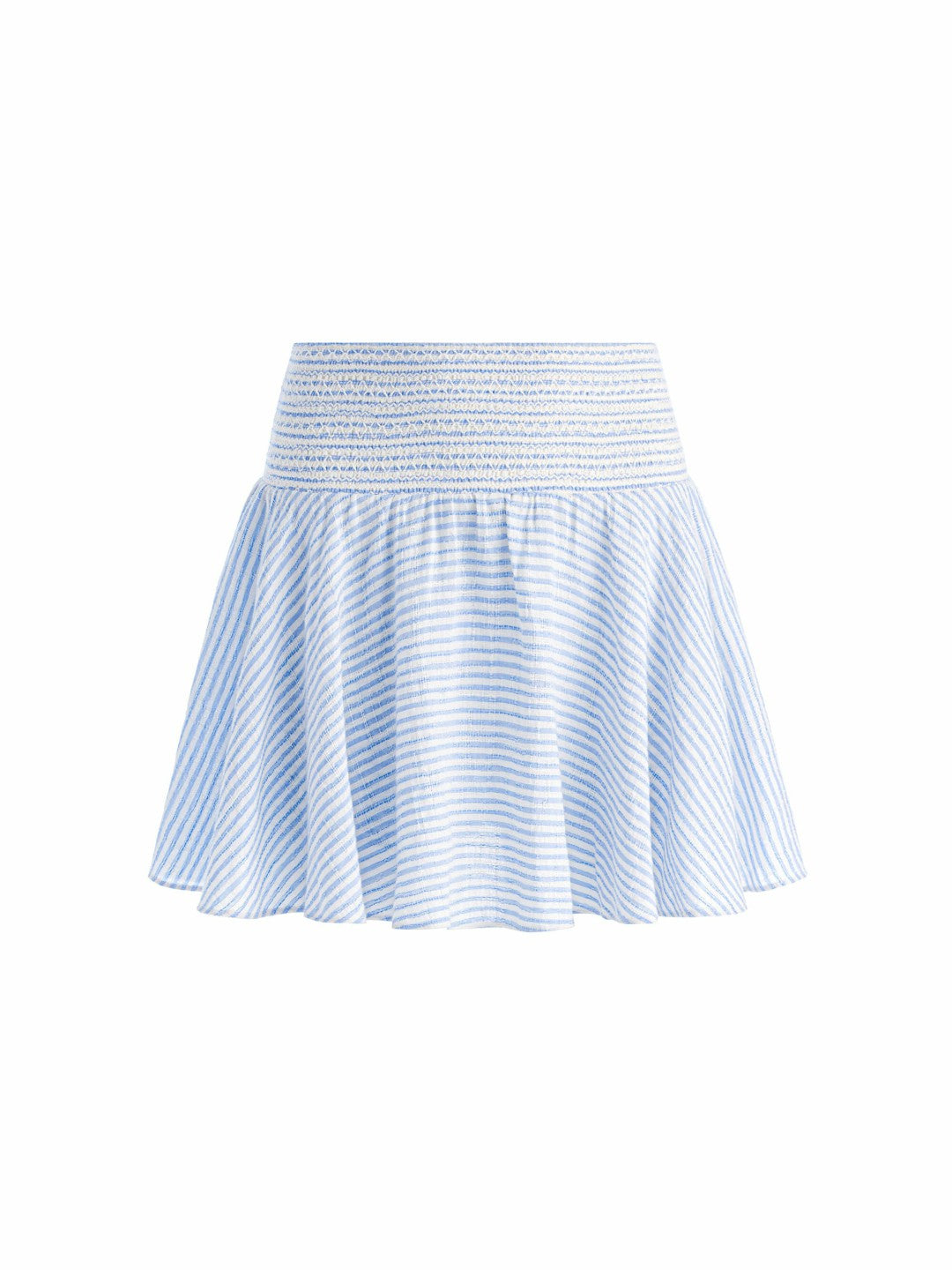 Skylar Mini Skort In Off White/blue - Alice + Olivia Women