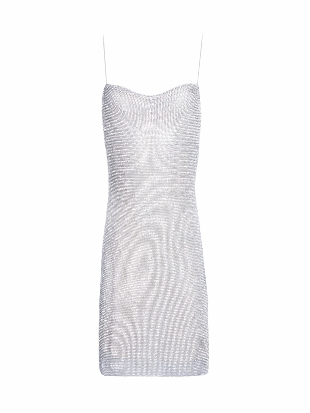 Harmony Mini Slip Dress In Silver/chainmail - Alice + Olivia Women