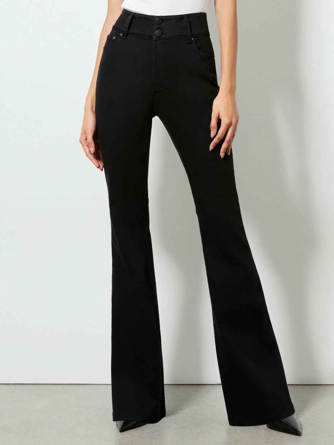 Stacey Bell Jean In Black - Alice + Olivia Women