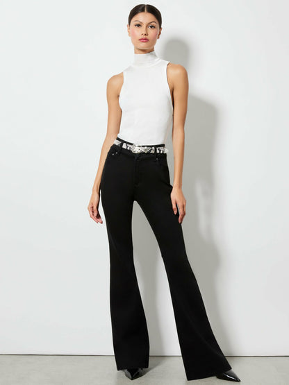 Stacey Bell Jean In Black - Alice + Olivia Women