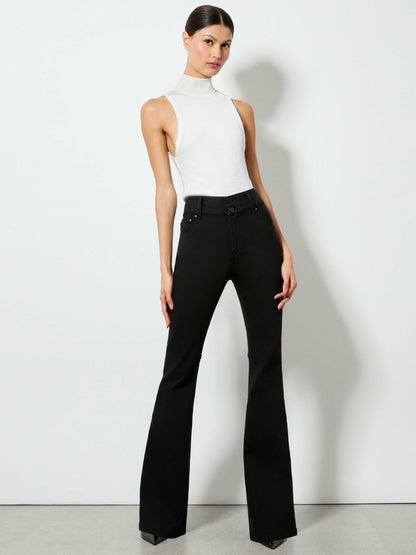 Stacey Bell Jean In Black - Alice + Olivia Women