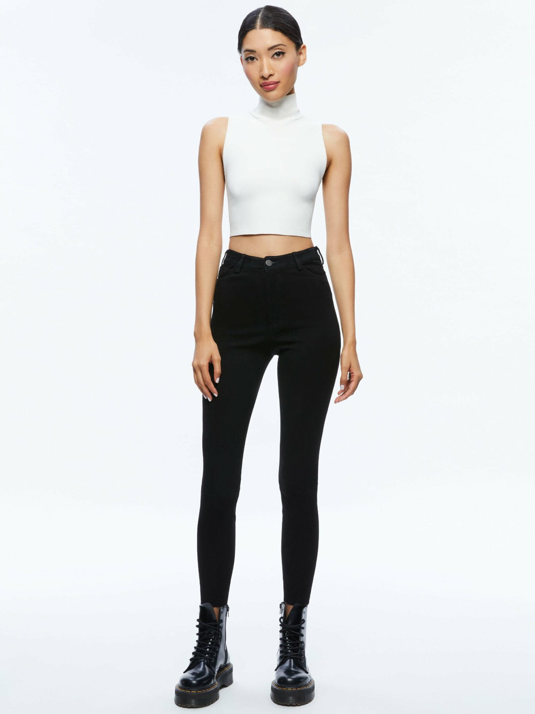 Mikah Suede Pant In Black - Alice + Olivia Women