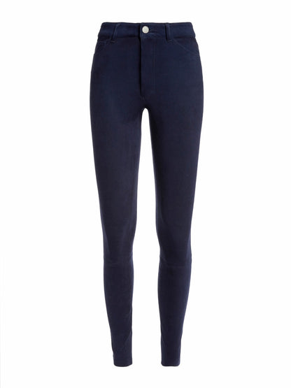 Mikah Suede Pant In Navy - Alice + Olivia Women