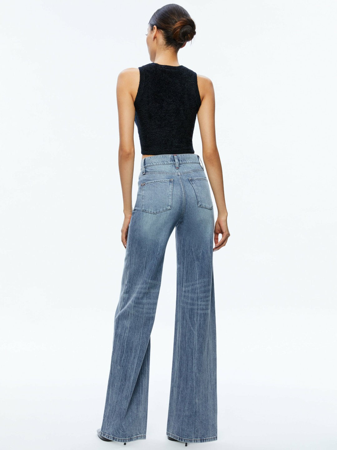 Weezy Jean In Sadie Lt Vintage Blue - Alice + Olivia Women