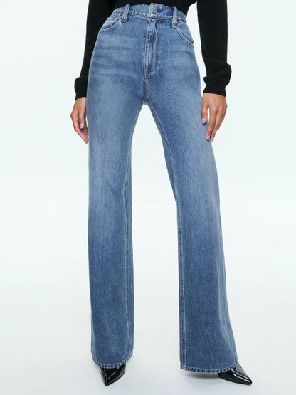 Weezy Jean In Avery Blue - Alice + Olivia Women