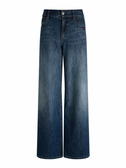Branson Jean In Darby Vintage Blue - Alice + Olivia Women