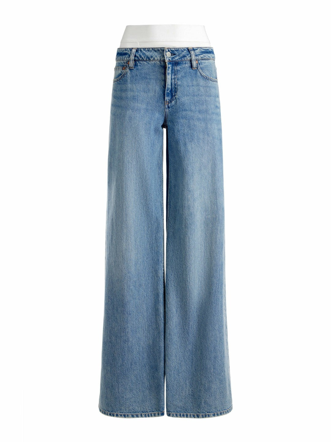 Ian Boxer Jean In Harlow Vtg Blue/off White - Alice + Olivia Women
