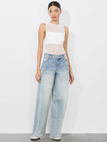Driggs Balloon Jean In Sierra Light Blue - Alice + Olivia Women