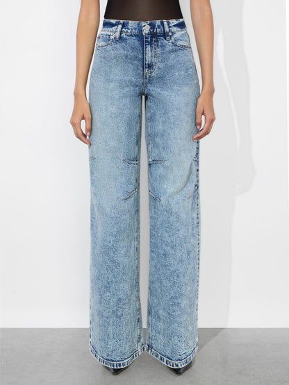Tucker Jean In Harlow Vintage Blue - Alice + Olivia Women