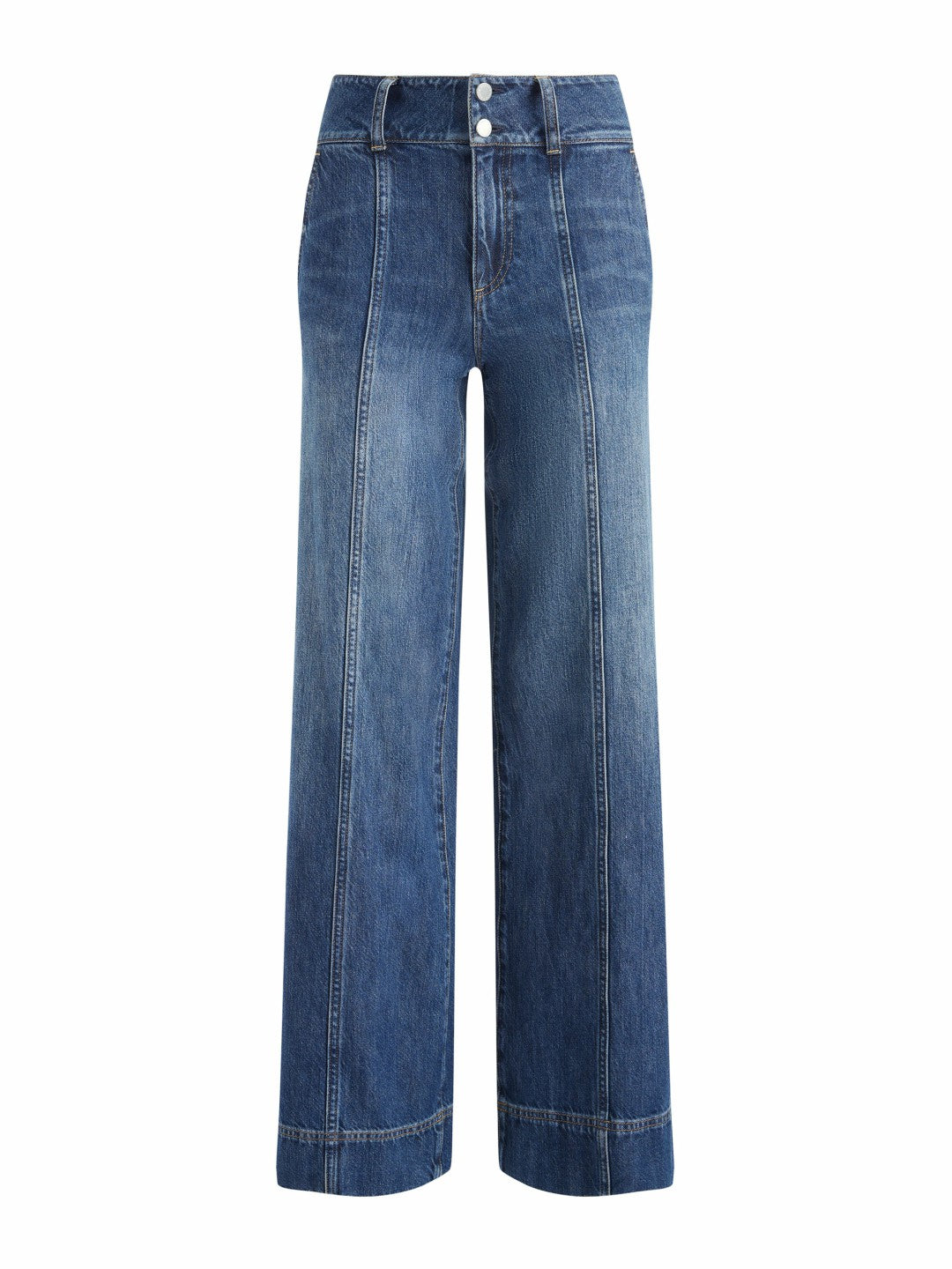 Mame Wide Leg Jean In Darby Vintage Blue - Alice + Olivia Women