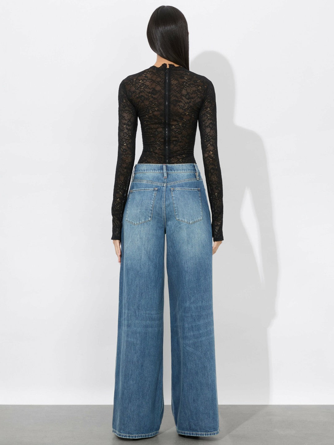 Harper Jean In Liana Vintage Blue - Alice + Olivia Women