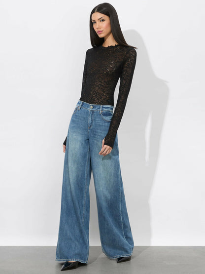 Harper Jean In Liana Vintage Blue - Alice + Olivia Women