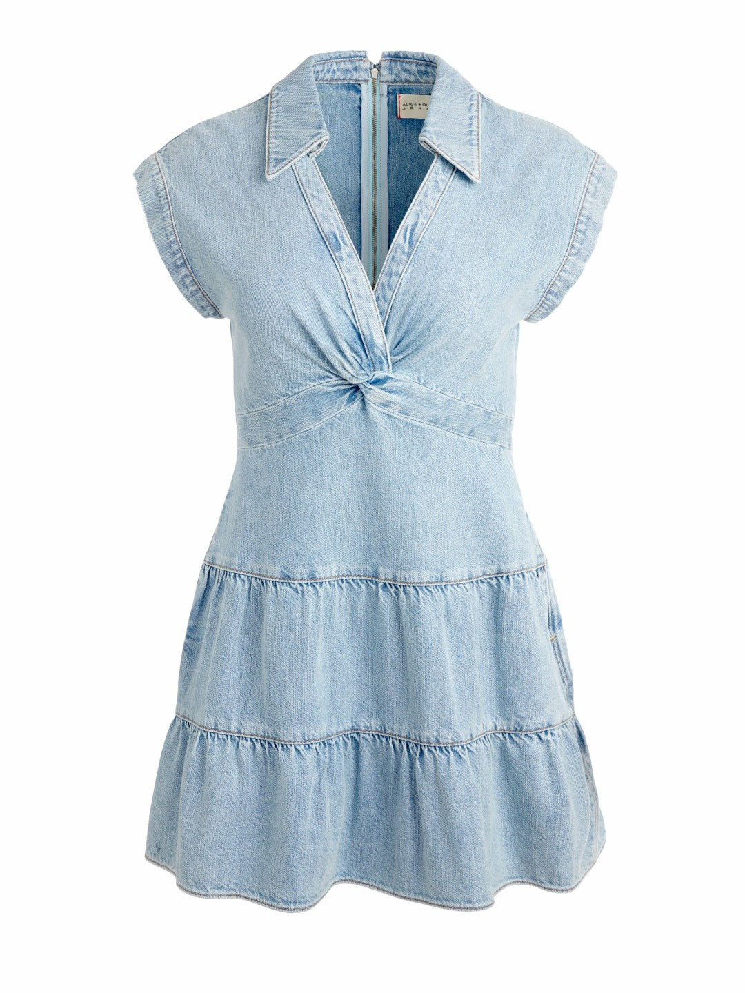 Mila Denim Mini Dress In Rockstar Blue - Alice + Olivia Women