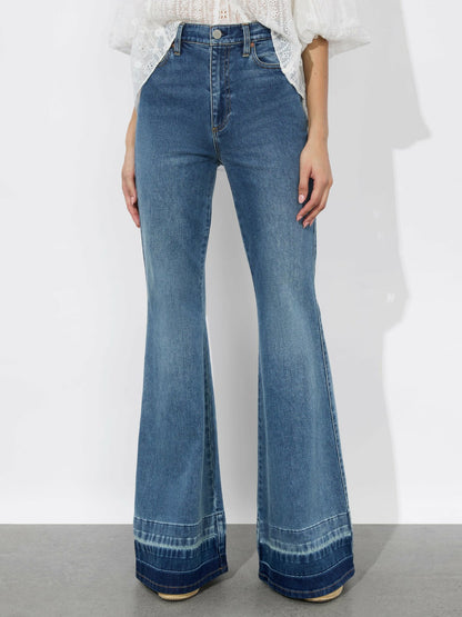 Sb Bell Jean In Liana Vintage Blue - Alice + Olivia Women