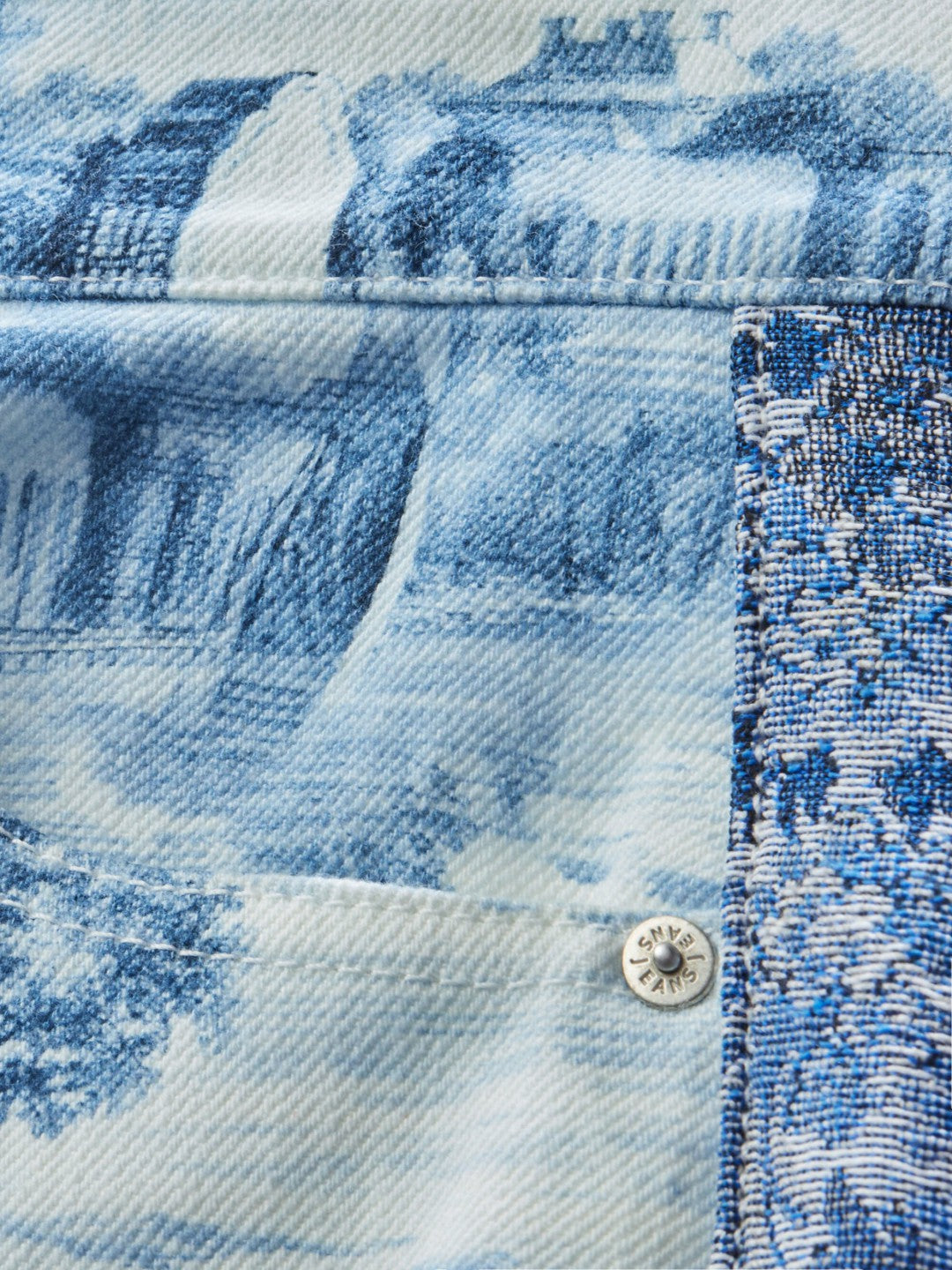 Weezy Printed Jean In Chateau - Alice + Olivia Women