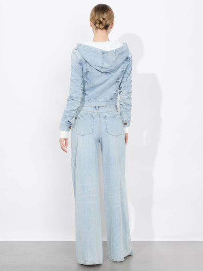 Emma Hoodie Jacket In Rockstar Blue - Alice + Olivia Women