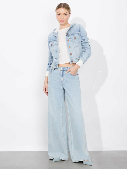 Emma Hoodie Jacket In Rockstar Blue - Alice + Olivia Women