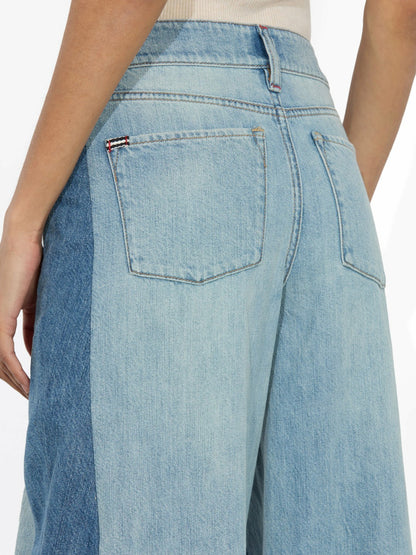 Stu Baggy Jean In Gemma Light Blue - Alice + Olivia Women