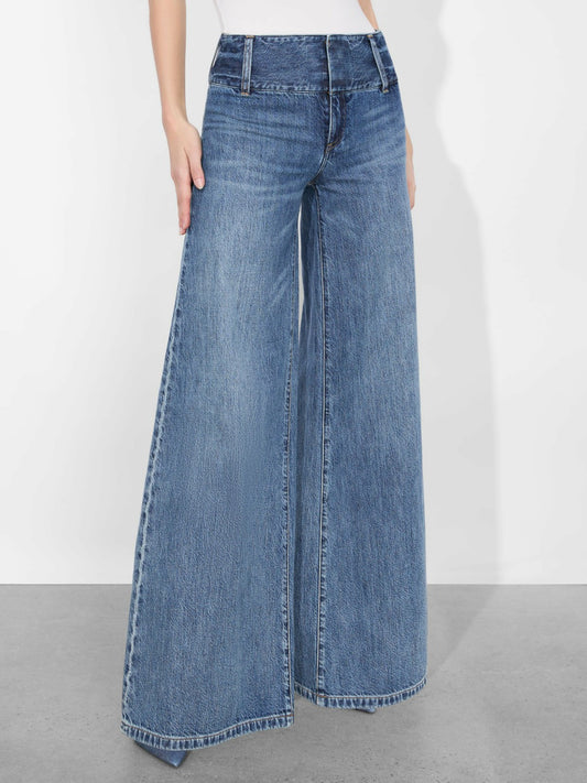 Olivia Jean In Romy Dark Vintage Blue - Alice + Olivia Women