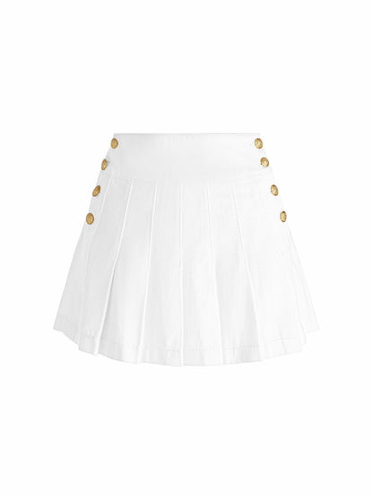 Lanna Mini Skirt In Off White - Alice + Olivia Women