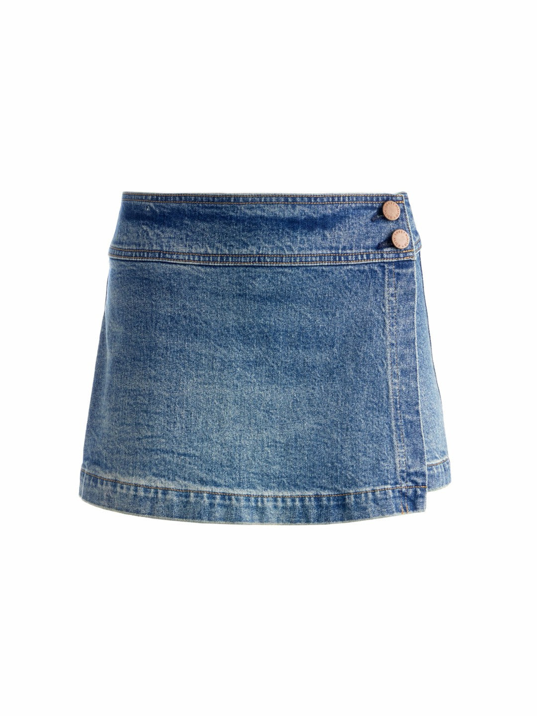 Somers Skort In Romy Dark Vintage Blue - Alice + Olivia Women