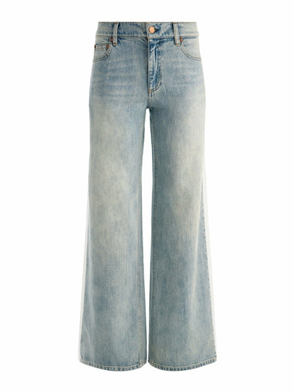 The Road Trip Jean In Sierra Vintage Blue - Alice + Olivia Women