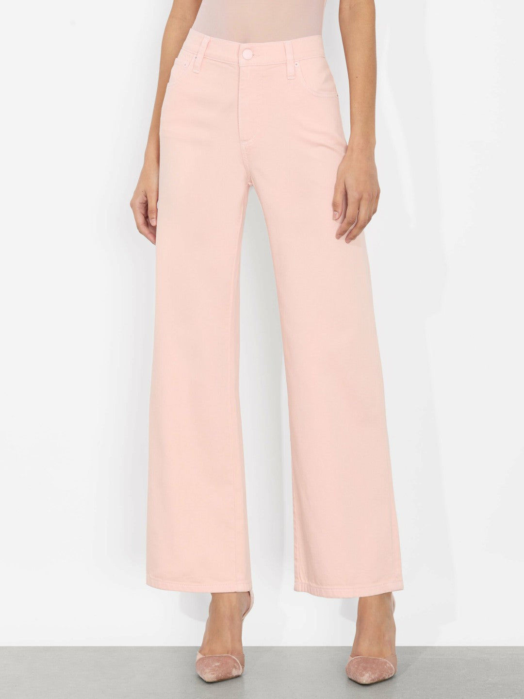 Weezy Crop Jean In Pink Bloom - Alice + Olivia Women