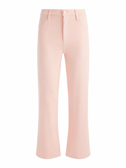 Weezy Crop Jean In Pink Bloom - Alice + Olivia Women