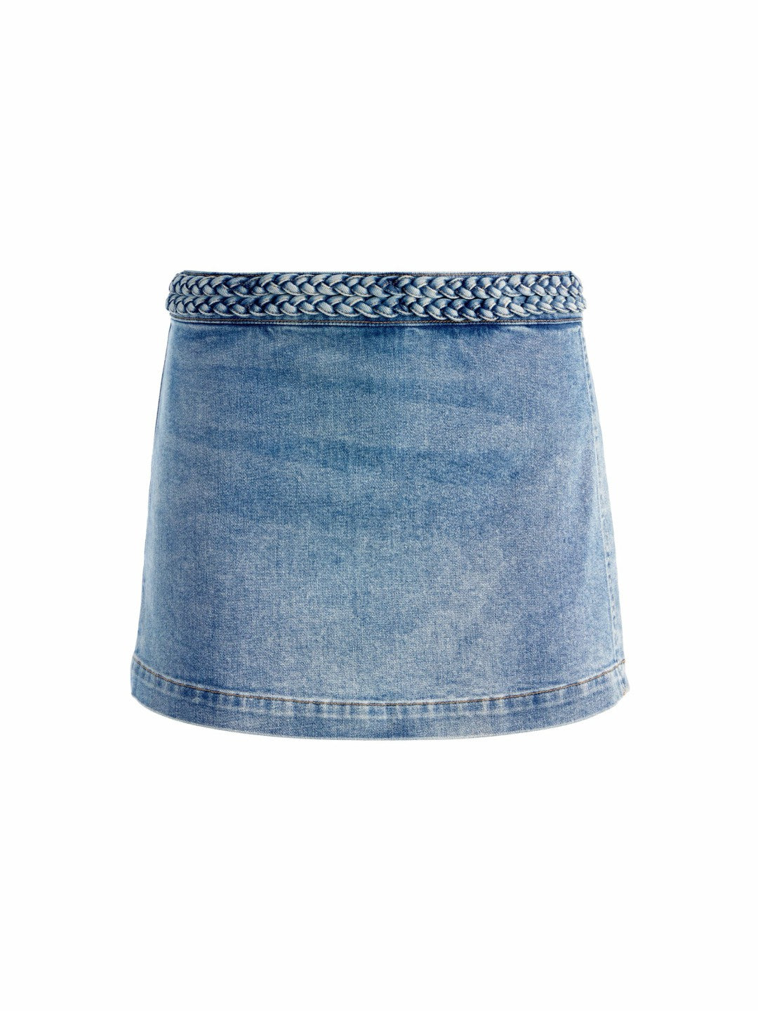 Lakelyn Denim Skort In Peyton Vintage Blue - Alice + Olivia Women