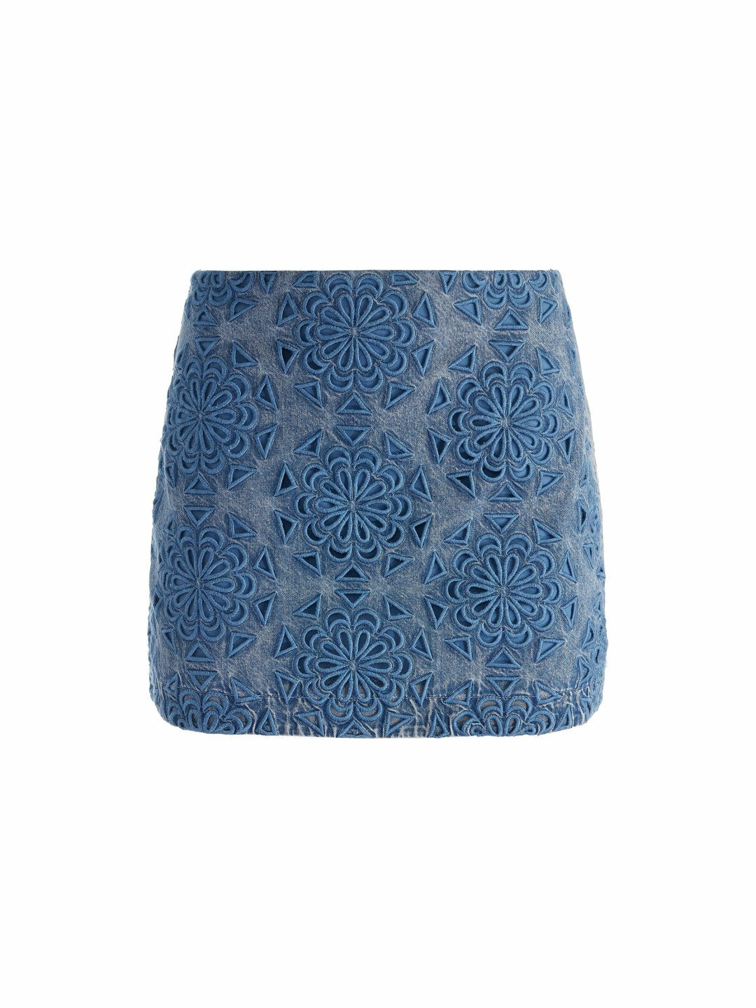 Rubi Denim Micro Skirt In Avery Blue - Alice + Olivia Women