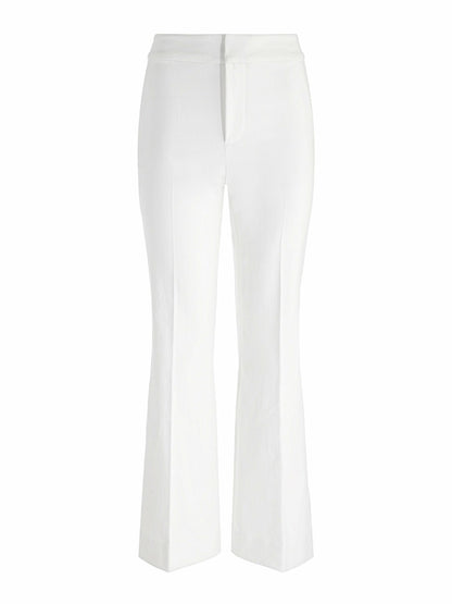 Quinn Kick Flare Jean In Off White - Alice + Olivia Women