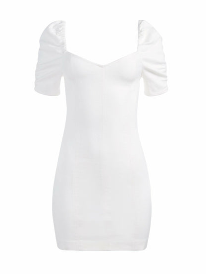 Mimi Denim Mini Dress In Vintage Sugar - Alice + Olivia Women