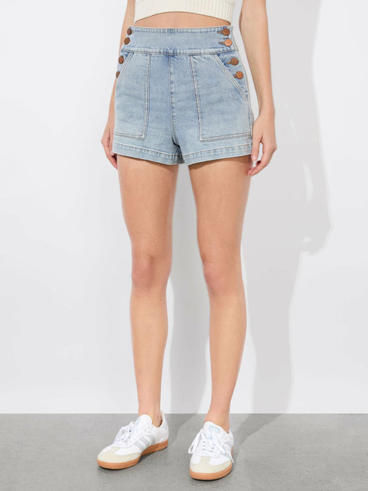 Donald Jean Short In Rockstar Blue - Alice + Olivia Women